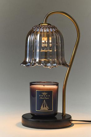 Anthropologie Dark Fairy Glass Candle Warmer Lamp