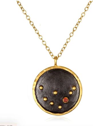 Satya Jewelry Womens Capricorn Zodiac Necklace In Gold