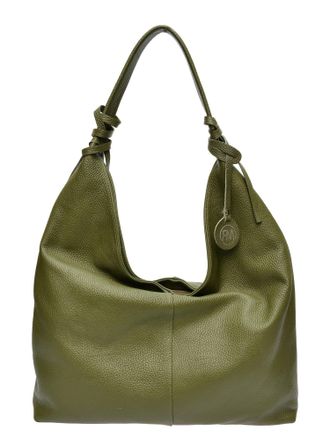 Roberta M Groen Rundleer Tas
