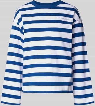 Marc O'Polo Denim Marc OPolo Denim Comfort Fit Langarmshirt mit Rundhalsausschnitt in Royal, Größe XS