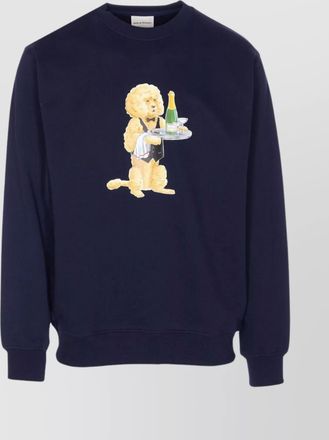 Drôle de Monsieur graphic print crewneck long sleeve sweater