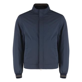Paul & Shark Technische waterdichte jas van stof - Heren - Zomerjassen - Blauw - 2XL - Polyester - Jassen