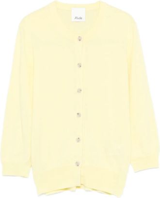 Allude Cardigan con bottoni - Giallo