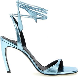 The Attico Light Blue Leather Heels