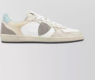 Philippe Model panels and perforated slip-on sneakers