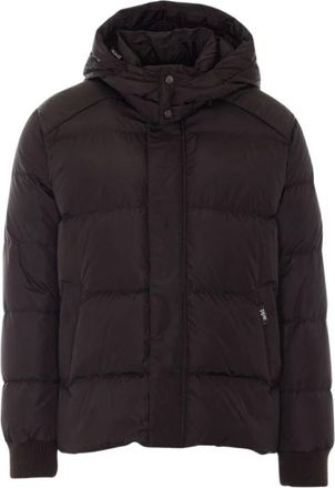 Add Gewatteerd jack met capuchon - Heren - Jassen - Bruin - Maat: XL Zijde