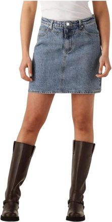 Y.A.S Y.a.s, Rokken, Dames, Blauw, M, Denim, Denim Rok voor Zonnige Dagen