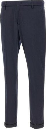 Dondup Gaubert Broeken - Heren - Slim Fit Broeken - Blauw - W31 - Wol - Broeken