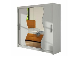 Mirjan24 Mobilier1 - Armario Closico 126, Blanco, 215x180x58cm, Puertas De Armario: Correderas, N&uacute;mero De Estantes: 0