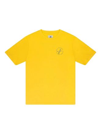 Aim&eacute; Leon Dore x New Balance logo T-shirt - men - Fabric - L - Yellow