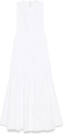 Jacquemus Sleeveless White Midi Dress