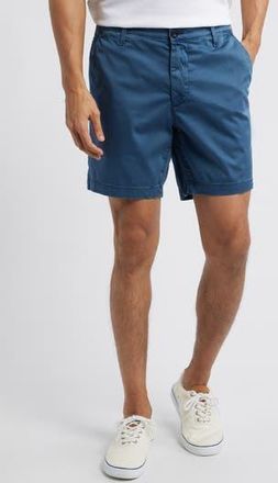 AG - Adriano Goldschmied Cipher 7-Inch Chino Shorts in Sulfur Majestic Blue at Nordstrom Rack, Size 42