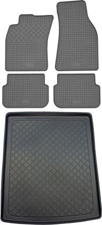 OEM Juego De Alfombrillas De Goma Para Coche Y Maletero Para Audi A6 C6 Avant / Allroad Kombi (5 Puertas) Desde Marzo De 2005