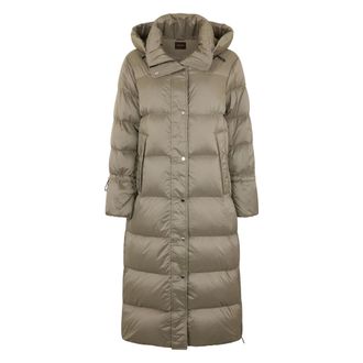 Moorer Dames, Mantels, Beige, Maat: 2XL Leer