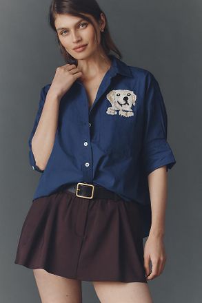 Maeve The Mabel Boxy Oxford Shirt by Maeve Top