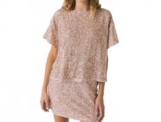 Chaser Womens Davis Tee In Bronze Brown