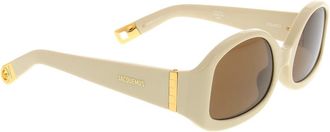 Jacquemus Stijlvolle Zonnebril voor Zomerse Dagen - unisex - Zonnebrillen - Beige - ONE Size - Accessoires
