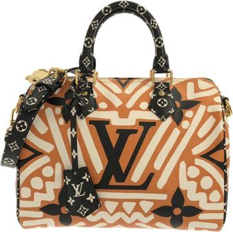Louis Vuitton Caramel Cream Coated Canvas Boston Bag (Pre-Owned)