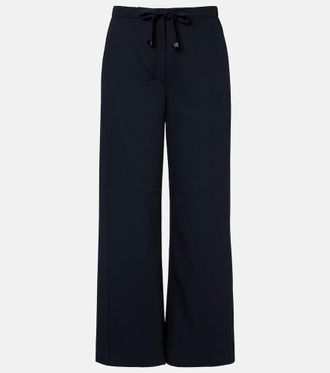 Max Mara Argenta virgin wool wide-leg pants