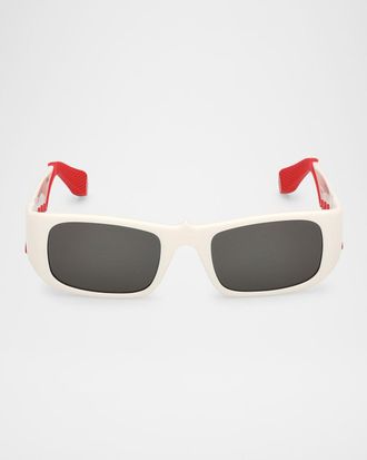 Christian Louboutin Men & apos;s LB0017M Acetate Rectangle Sunglasses