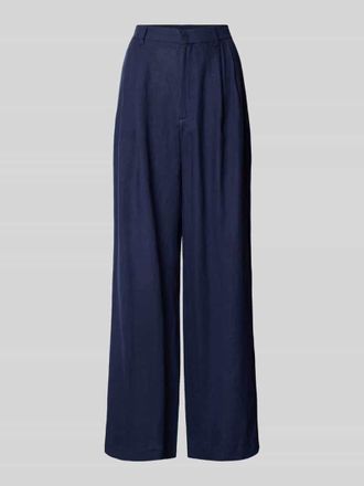 Seidensticker Seidensticker Wide Leg Bundfaltenhose mit Eingrifftaschen in Marine, Gr&ouml;&szlig;e 44