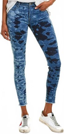 Frame Denim Womens Le High Skinny Raw Edge Jean In Gaze