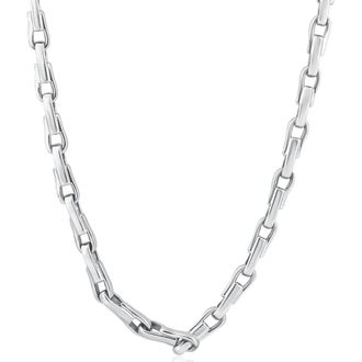 Pompeii3 Mens Seed 14k Gold (68gram) or Platinum (127gram) 5.5mm Link Chain Necklace 22