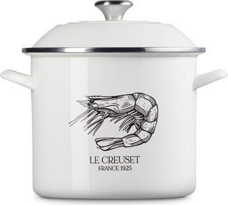 LE CREUSET Shrimp Seafood Stock Pot in White at Nordstrom