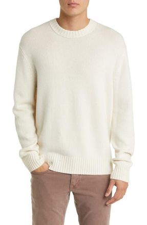 Frame Denim Cashmere Crewneck Sweater in Cream at Nordstrom, Size Xx-Large