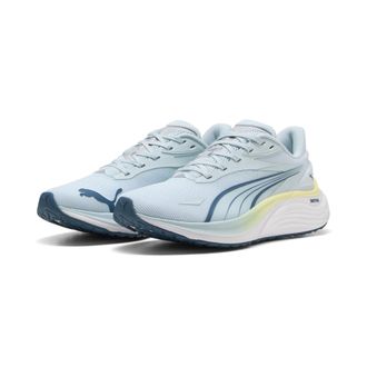 Puma Laufschuh PUMA ELECTRIFY NITRO 4 WN, Damen, Gr. 38,5, grau (sea glass, schwarz indigo, gray echo), Textil, Schuhe Laufschuh