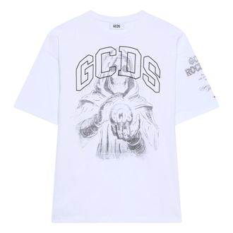 GCDS Gcds, Heren, Tops, Wit, Maat: XL Katoen
