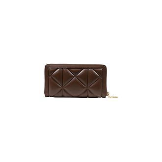 Love Moschino Quilted Polyurethane Wallet - Brown