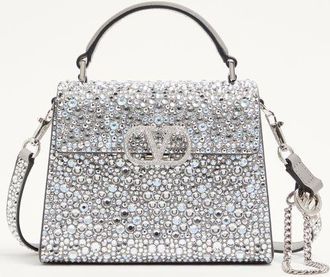 Valentino Garavani Borsa Mini A Mano Valentino Garavani Vsling Ricamata Donna SILVER/CRYSTAL UNI