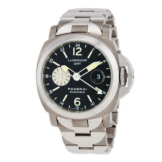 Officine Panerai Pre-owned Panerai Luminor GMT GMT Automatic Chronometer Black Dial Mens Watch PAM00161