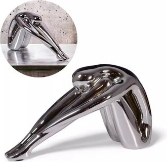 OEM Figura Decorativa Plateada Glamour Gloss - Longitud 31 Cm