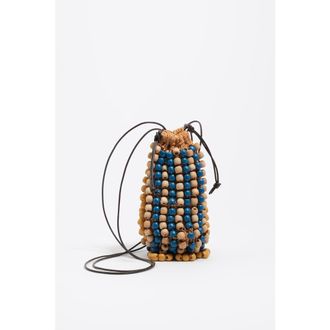 Bimba & Lola Crochet Mini Bag in Blue at Nordstrom