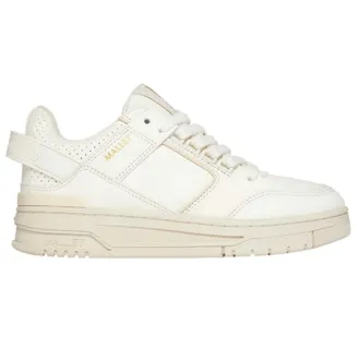 Mallet Footwear Dames/Dames Compton Leather Low Cut Chunky Flat Trainers (Gebroken wit)