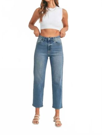 Just USA Vintage Straight Leg Jeans In Medium Wash