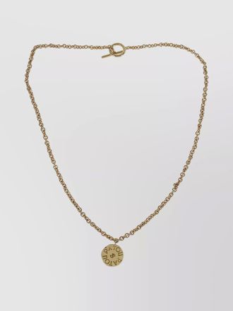 Patou gold-plated coin pendant necklace