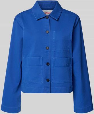 Selected Relaxed Fit Jeansjacke aus Bio-Baumwoll-Mix Modell HOTEL AMOUR in Royal, Gr&ouml;&szlig;e 34