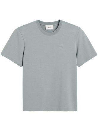 Ami T-shirt con logo - Blu