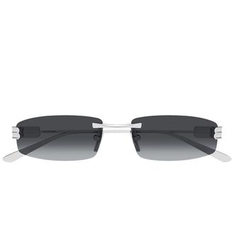 Balenciaga Sunglasses Bb0488 S 002 Silver/Smoke Gray Men