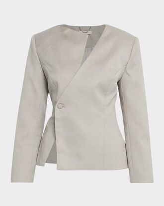 Et Ochs Andre Tailored Asymmetric Single-Button Jacket
