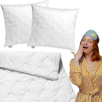 OEM Edred&oacute;n Antial&eacute;rgico Para Todo El A&ntilde;o + 2 Almohadas 70x80