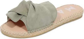 Maneb&igrave; Suede Knot Slippers Hamptons-Sage - Dames - Sandalen - Groen - 37 EU - Su&egrave;de - Schoenen