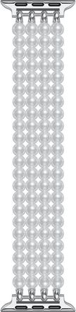 Posh Tech Ariel Imitation Pearl Apple Watch Bracelet Watchband in White at Nordstrom, Size 42 Mm