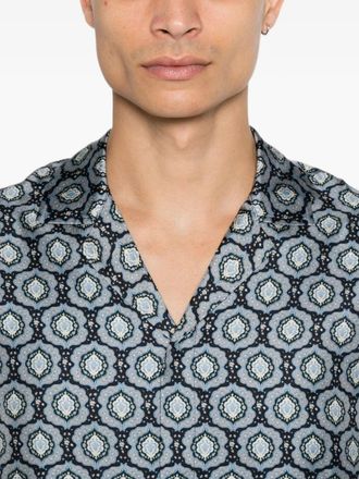 Orlebar Brown Mens Geometric-Print Camp-Collar Shirt Aw26 M