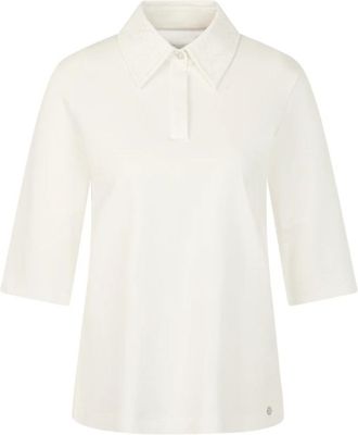 Marc Cain Polo Shirts - Dames - Polos - Wit - S - Leer - Tops