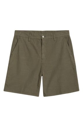 Carhartt Work in Progress Walter Canvas Shorts in Leaf (Garment Dyed) at Nordstrom, Size Xx-Large