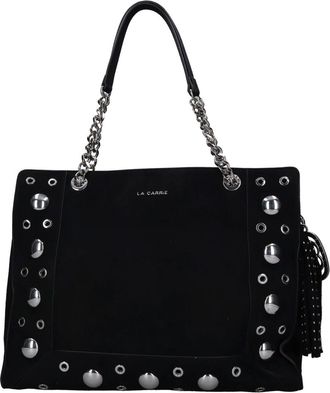 La Carrie Etnische su&egrave;de shopper - Dames - Tassen - Zwart - Maat: ONE Size Su&egrave;de